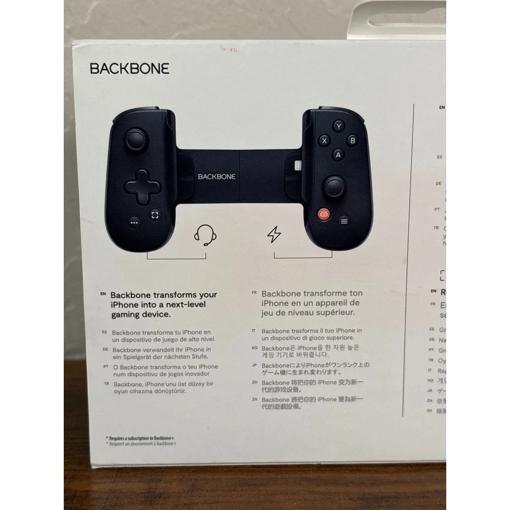 Backbone One 2nd Gen Mobile Gaming Controller for iPhone Lightning Black